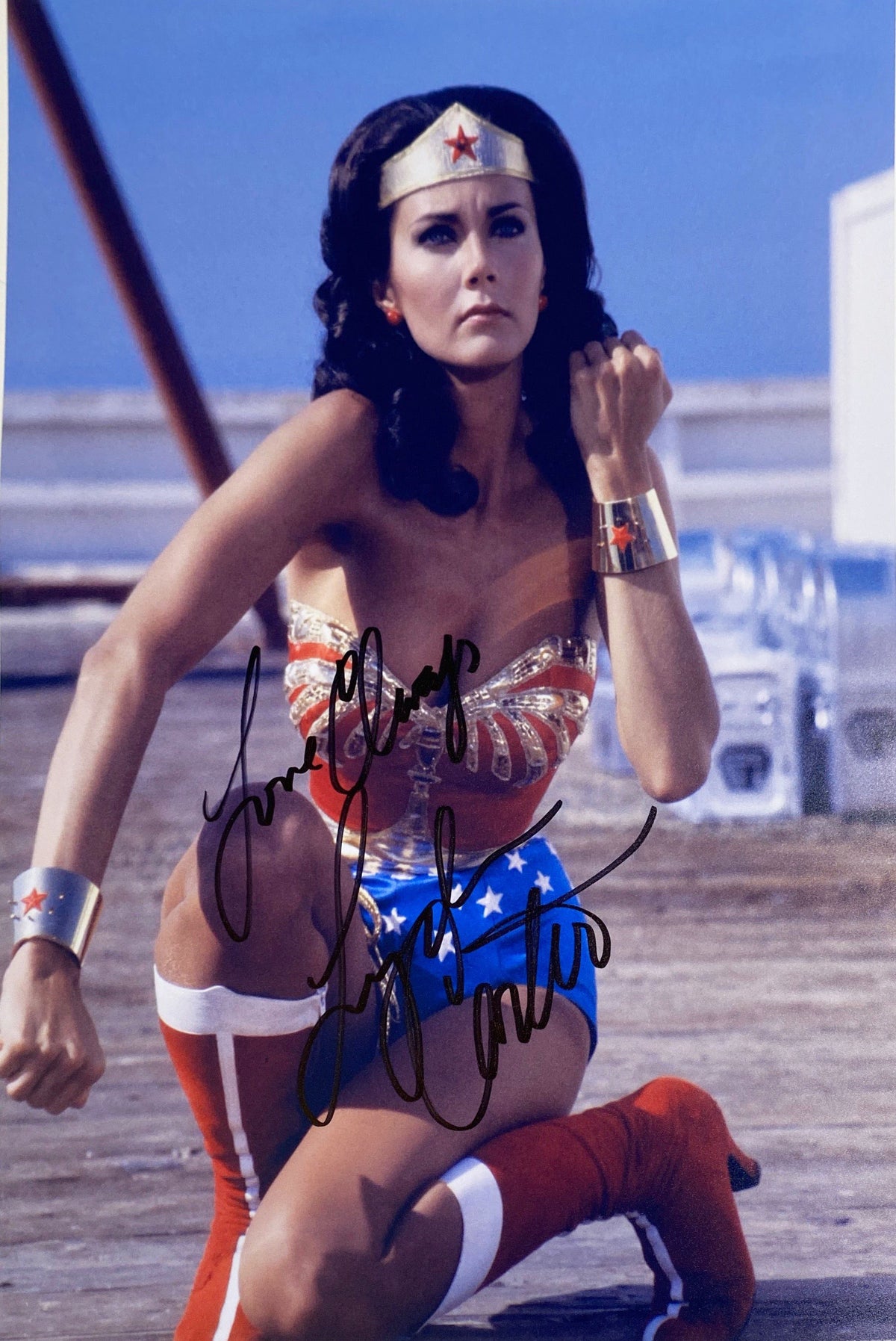 Wonder Woman Lynda Carter facsimile signed  photo