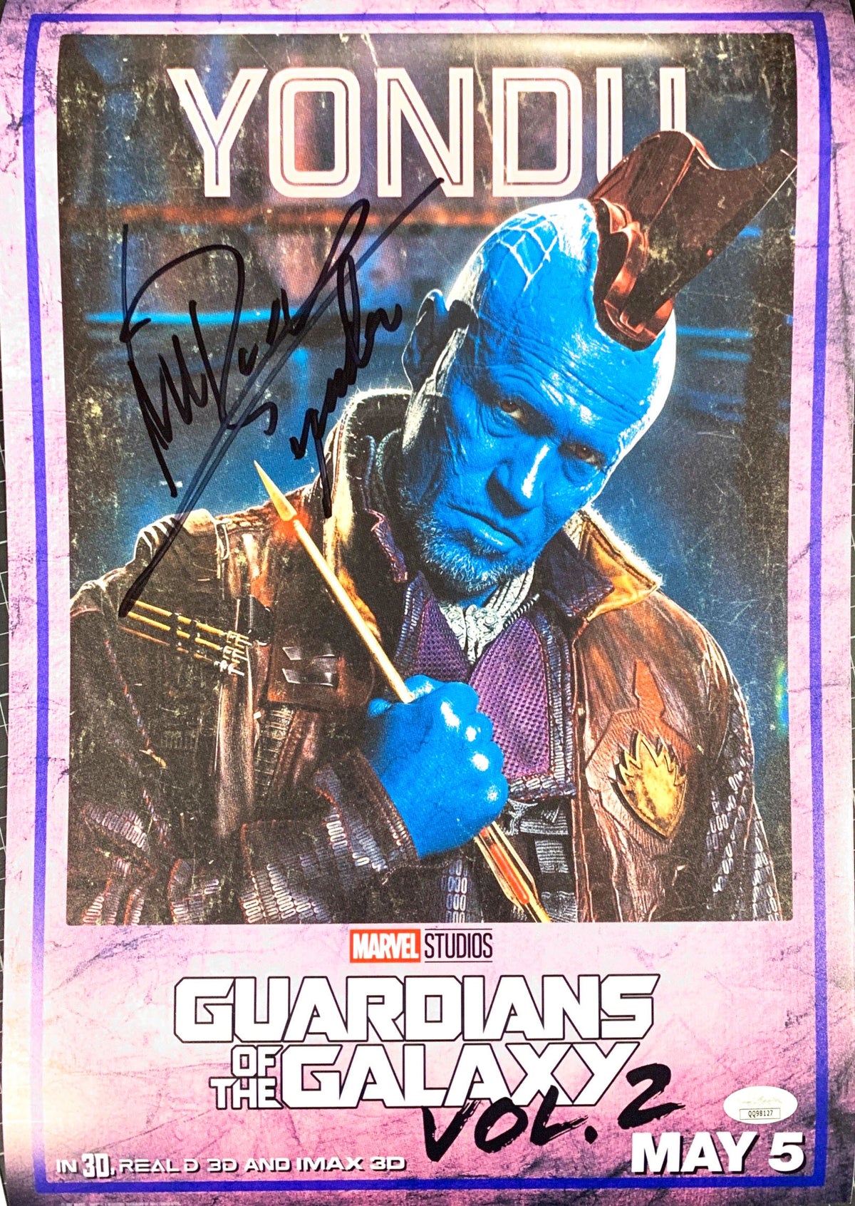 Guardians of the Galaxy Vol. 2 Michael Rooker facsimile signed  movie photo
