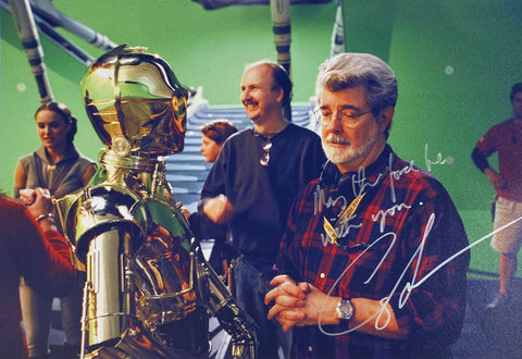 Star Wars George Lucas facsimile signed  photo