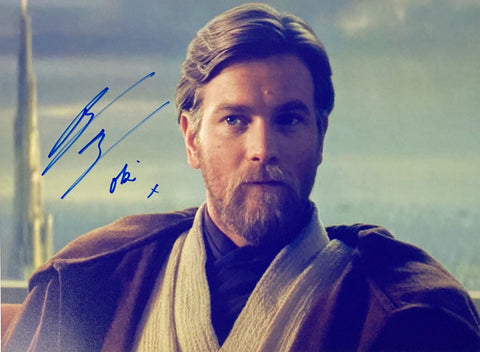 Star Wars Ewan McGregor facsimile signed movie photo