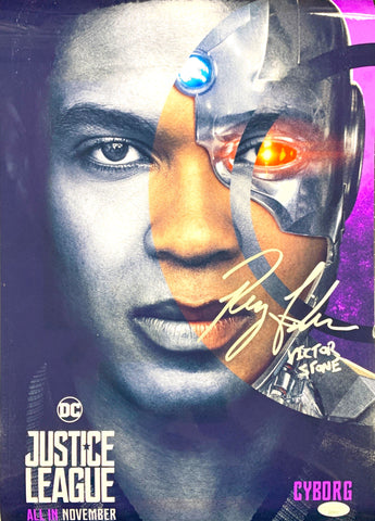 Justice League Ray Fisher facsimile signed  movie photo