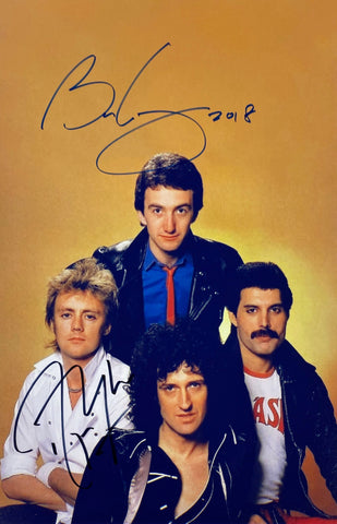 Queen Roger Taylor and Brian May facsimile signed  photo