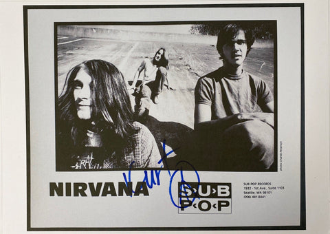 Nirvana Kurt Cobain facsimile signed  photo