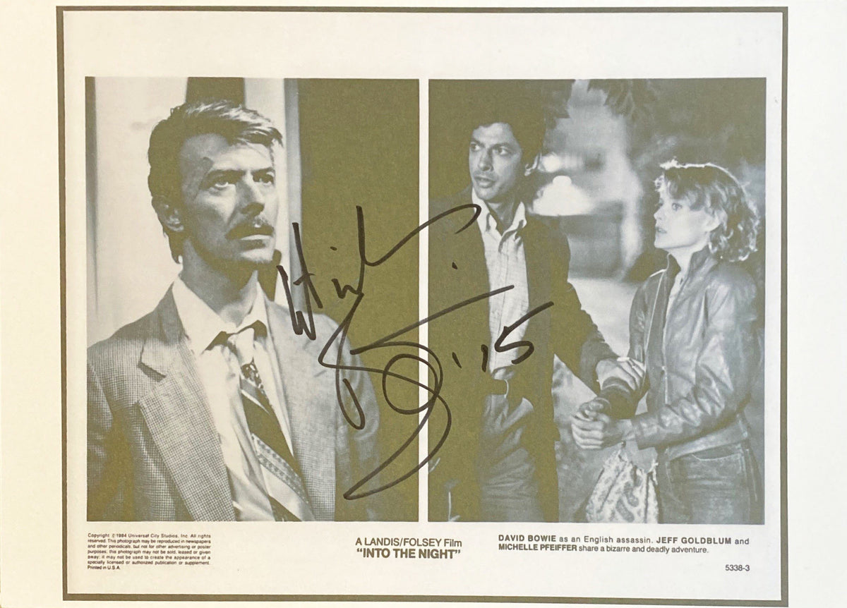 Into the Night David Bowie facsimile signed  movie photo