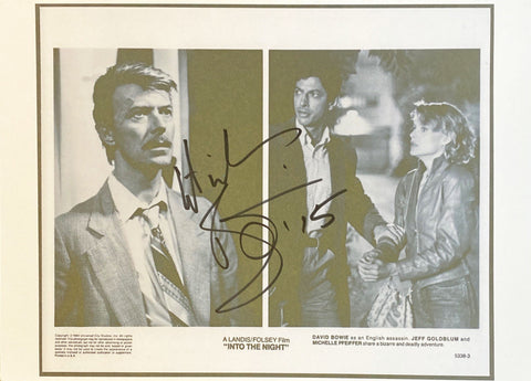 Into the Night David Bowie facsimile signed  movie photo