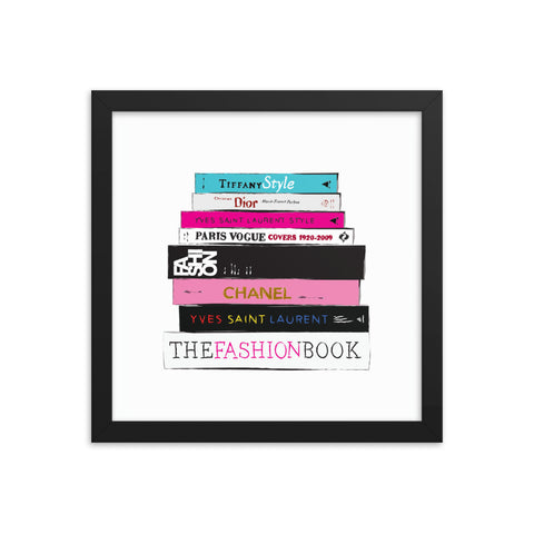 Bookworm original fashion art Framed Poster Print