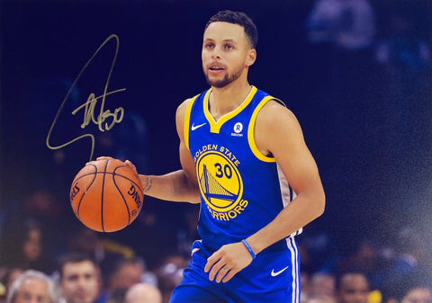 NBA All Star Steph Curry facsimile signed  photo