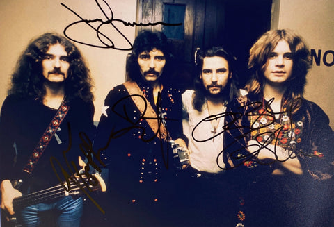 Black Sabbath facsimile signed  photo